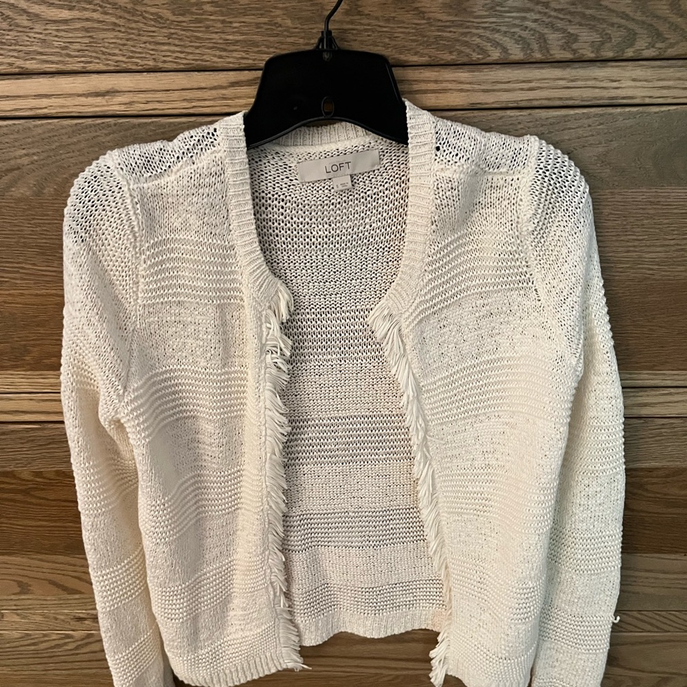 Loft cream sweater